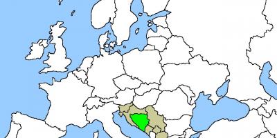 Mapa de localización en Bosnia 